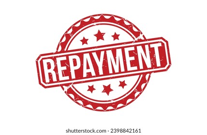 Repayment rubber stamp vector illustration on white background. Repayment rubber stamp.