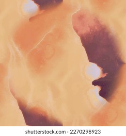 Repeat Abstract Pattern. Orange Holi Paint. Fluid Abstract Illustration. Acrylic Ink Sun Fire. Liquid Marble Background. Alcohol Ink Marble Space. Fluid Liquid Splash. Hot Vector Seamless Science