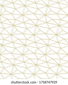 Repeat Abstract Vector Continuous Array Texture. Seamless Vintage Graphic, Web Art Pattern. Repetitive Minimal Triangular, Lattice Texture. Fashion Decor Pattern