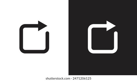 repeat arrow vector icons for apps and website