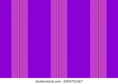 Repeat background stripe seamless, tradition textile vertical vector. Over fabric pattern lines texture in violet and pink colors palette.