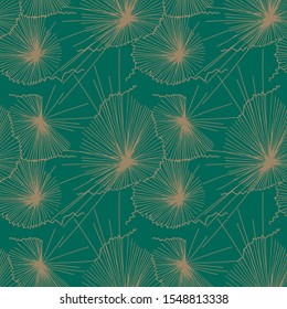 repeat background of tropical leaves skeletons color