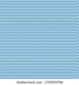 Repeat blue stars isolated on white background