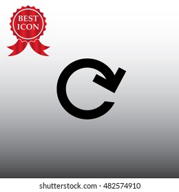 Repeat Button Arrow Single Icon