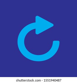 repeat button icon, arrow, circle