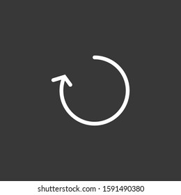 repeat button icon.vector eps 10