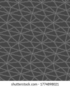 Repeat Classic Vector Geo Decor Texture. Continuous Asian Graphic, Cell Tile Pattern. Repetitive Elegant Rhombus, Backdrop Pattern. Creative Design Texture