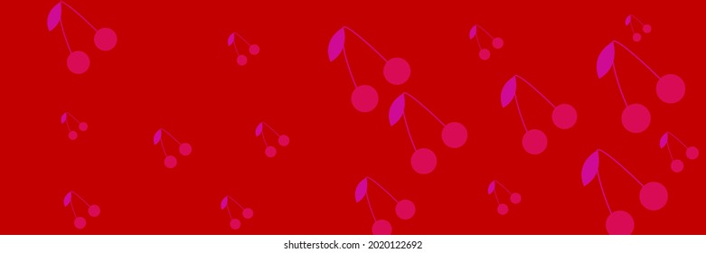 Repeat Dessert Summer Bright Print Red Spring Fruit Pattern. Berries Retro Sweet Violet Vintage Bordo Purple Neon Illustration. Cute Textile Cherries Vitamin Pink Tasty Colorful Wallpaper.