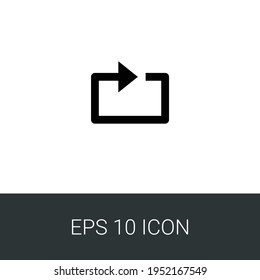 repeat eps 10 simple icon