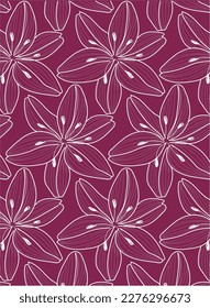 Se pueden utilizar fondos de flores repetidas para textiles, plantillas, papel pintado y más.