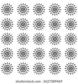 repeat flower pattern design in white back ground