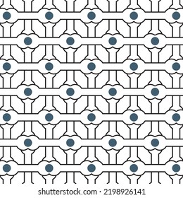 Repeat geometric ornamental vector pattern. Abstract background