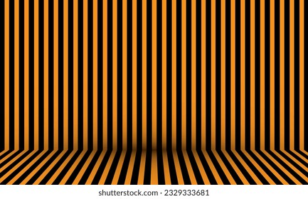 Repeat horizontal line template black orange background halloween vector design