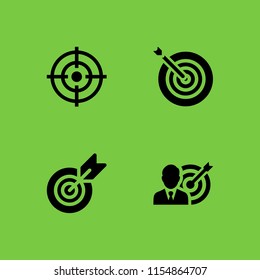 repeat icon. 4 repeat set with target vector icons for web and mobile app