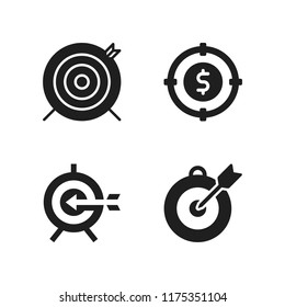 repeat icon. 4 repeat vector icons set. target icons for web and design about repeat theme