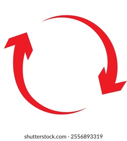 Repeat icon. Arrow reload sign. Recycle symbol. Reset icons. Refresh symbols