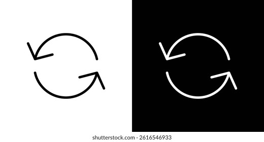 Repeat icon icons and symbol set. trendy illustration