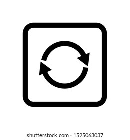 repeat icon illustration isolated on white background