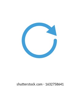 Repeat icon. Line design template