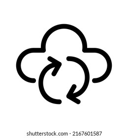 icono de repetición o logotipo símbolo de signo aislado ilustración vectorial de alta calidad estilo negro iconos vectoriales
