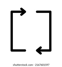 icono de repetición o logotipo símbolo de signo aislado ilustración vectorial de alta calidad estilo negro iconos vectoriales
