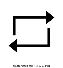 repeat icon or logo isolated sign symbol vector illustration - high quality black style vector icons
