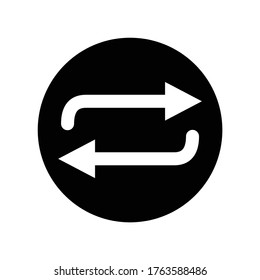 repeat icon, recycle symbol, return sign
