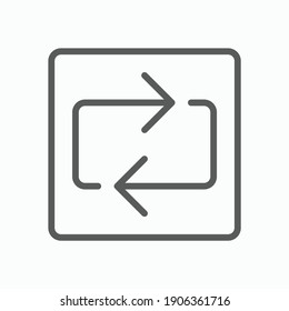 repeat icon, refresh vector, arrow illustration