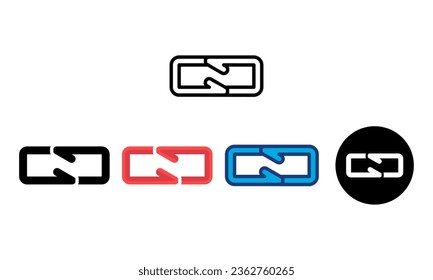 
repeat icon set with 5 different types of styles, line, color line, flat color, round, black fill.
