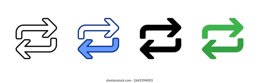 Repeat icon sheet multiple style collection