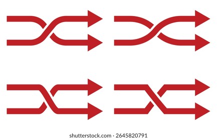 the repeat icon and shuffle icon