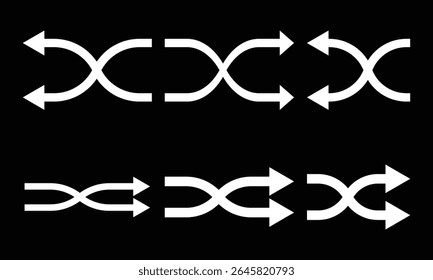 the repeat icon and shuffle icon
