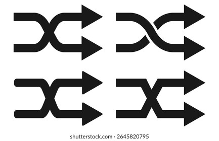 the repeat icon and shuffle icon