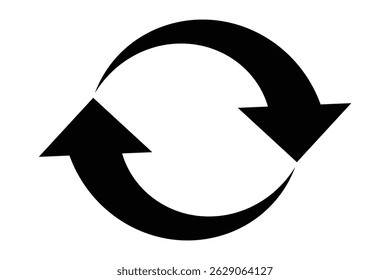 Ícone Repetir. Símbolo de recarregar, atualizar, carregar, reciclar e repetir. Atualizar conjunto de ícones. Ilustração de vetor de ícone de setas de rotação 