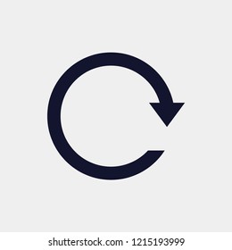 repeat icon, vector illustration. loading icon. refresh icon