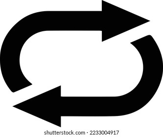 repeat icon, vector illustration. loading icon. refresh icon