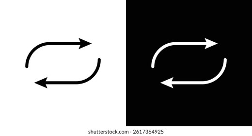 Repeat icon. vector illustration, pictogram isolated. editable