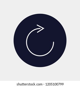 repeat icon, vector illustration. refresh icon. loading icon