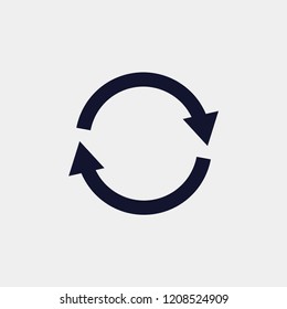 repeat icon, vector illustration. refresh icon. loading icon
