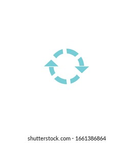 repeat icon vector sign isolated for graphic and web design. repeat symbol template color editable on white background.