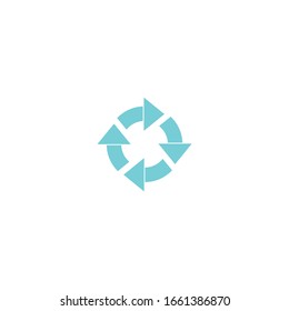 repeat icon vector sign isolated for graphic and web design. repeat symbol template color editable on white background.