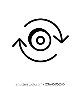 Repeat icon vector stock illustration