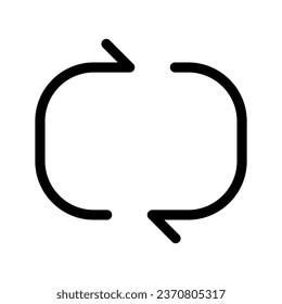 Repeat Icon Vector Symbol Design Illustration