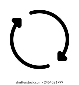 Repeat Icon Vector Symbol Design Illustration