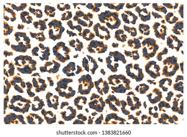 repeat leopard pattern graphic for fabric