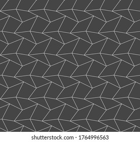 Repeat Minimal Graphic Web Repeat Texture. Repetitive East Vector, Cell Design Pattern. Seamless Islamic Diagonal, Pattern Texture. Classic Background Pattern