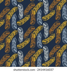 A repeat pattern design is a type of art that involves creating and arranging motifs on a surface in a regular or irregular way. This pattern design is create by using adobe illustrator.
