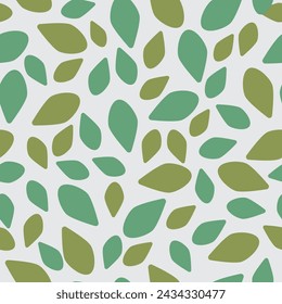 Repeat pattern with mosaic leaf vector artwork.