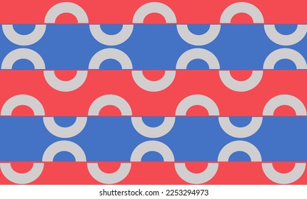 repeat pattern on two tone background, pink and blue background, replete image, design for fabric printing or wallpaper