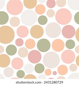 Repeat pattern with sushi theme coloured polka dots.
